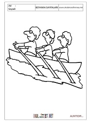 Kürek boyama sayfaları